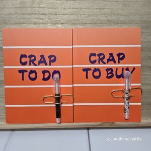 Paint Chip Style Cover Blank Notebooks Crap to Do Crap to Buy New W Extras